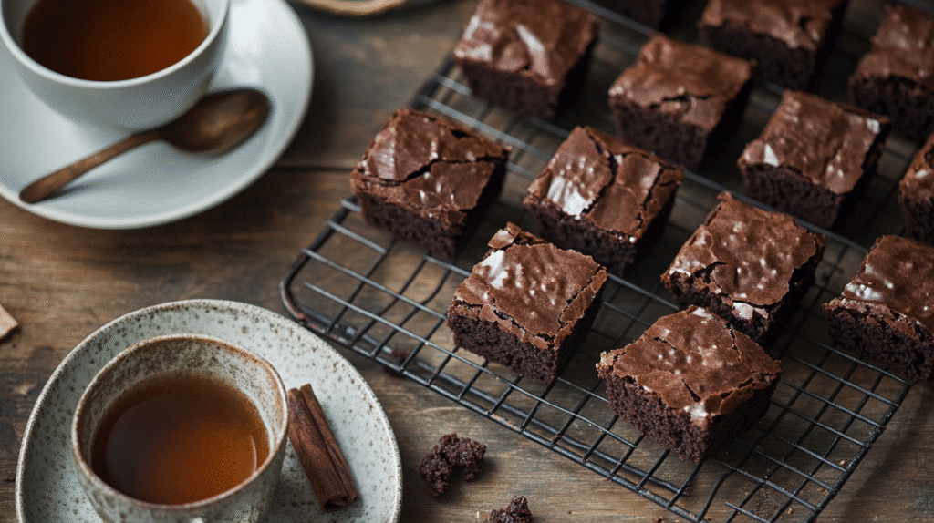 Serving brownies baked in muffin pan