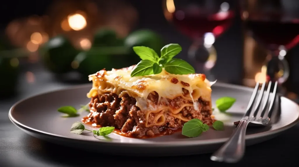 Beef Lasagna 1 u3752978968 A beautifully plated beef lasagna slice served on d414a360 653e 452f 91df 55a569ea1da2 1