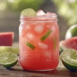 3-Ingredient Watermelon Limeade with fresh fruit