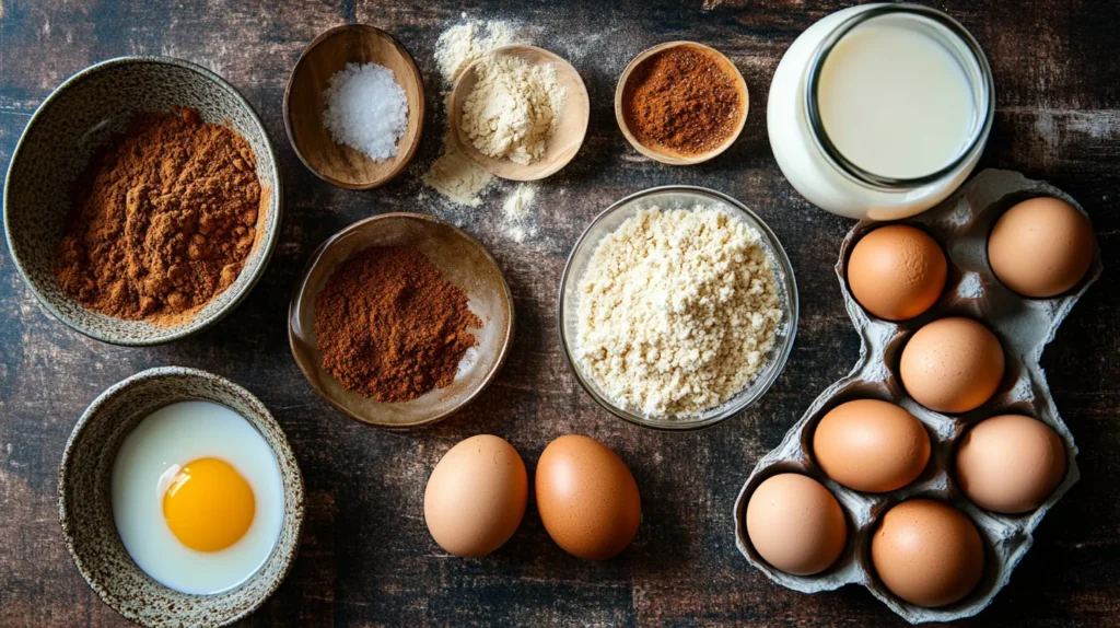Stove Top Meatloaf ingredients laid out