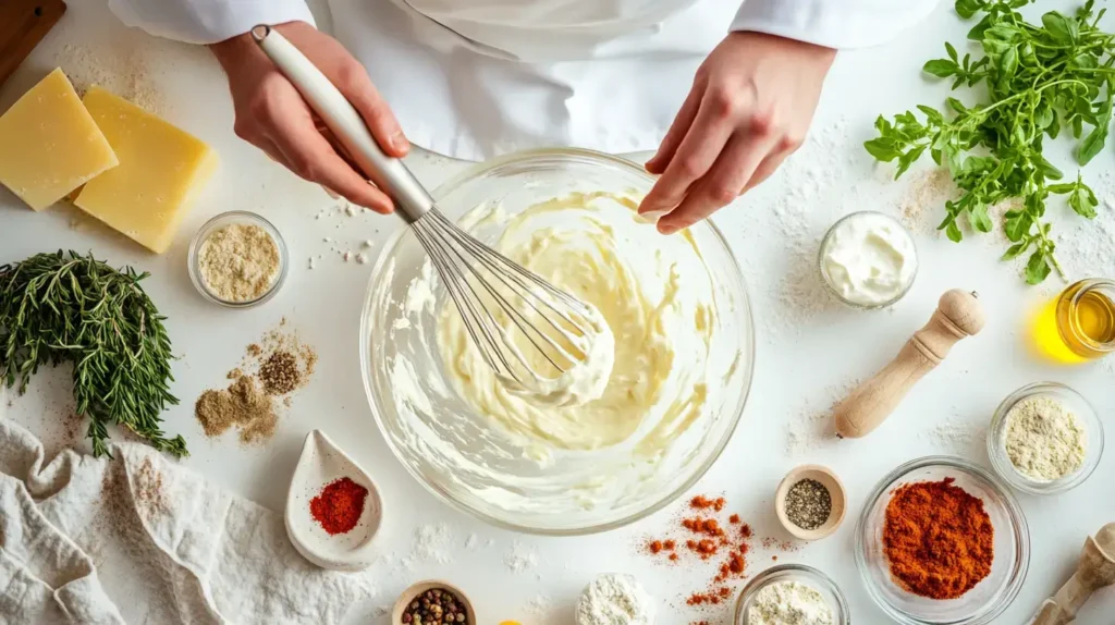 Step-by-step prep of homemade Olive Garden Salad Dressing