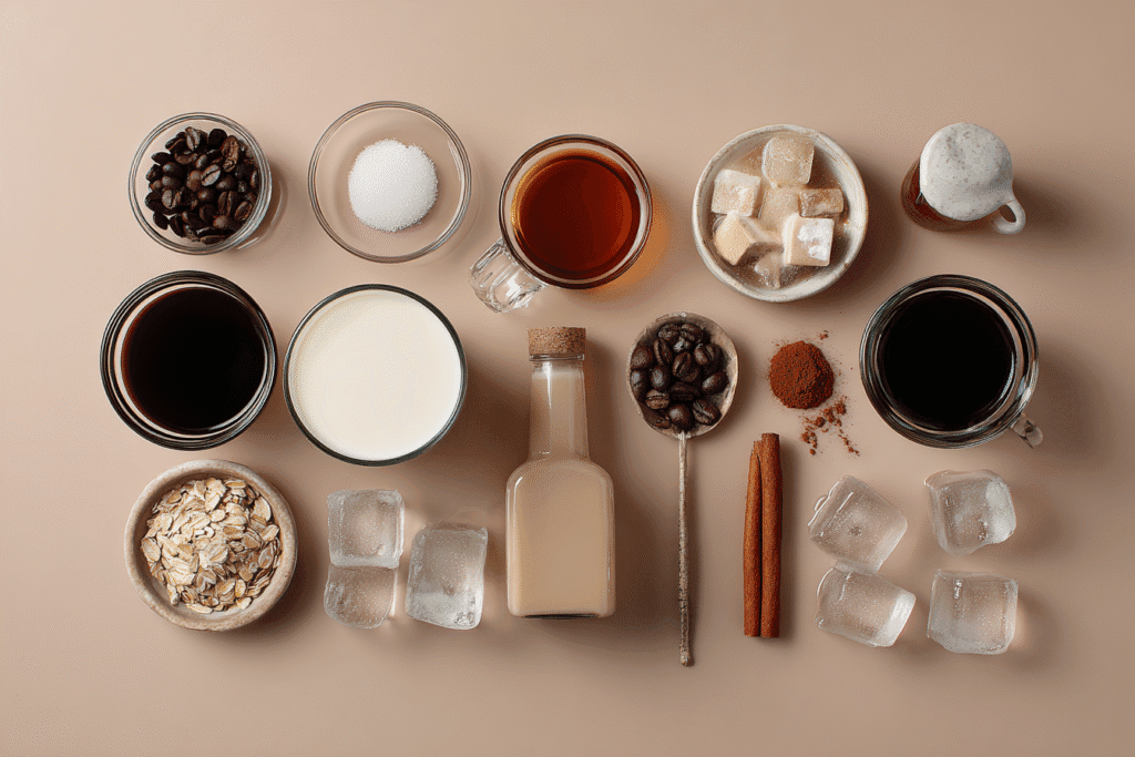 Ingredients for healthy coffee drinks at Starbucks