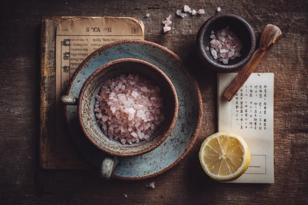 Finished pink salt trick recipe