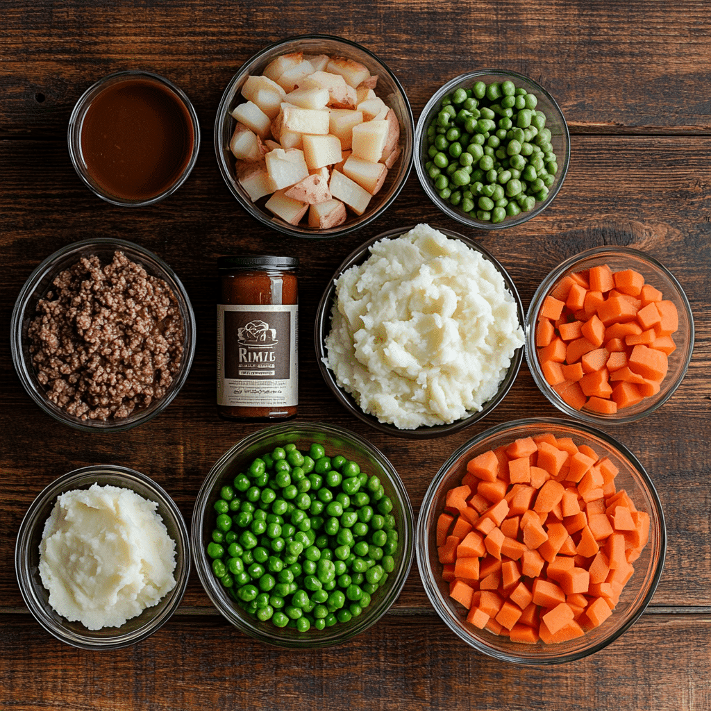 Ingredients for Rival slow cooker shepherd’s pie