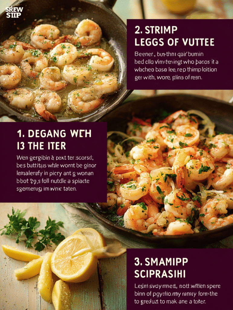Simple shrimp scampi recipe with garlic, lemon, and butter