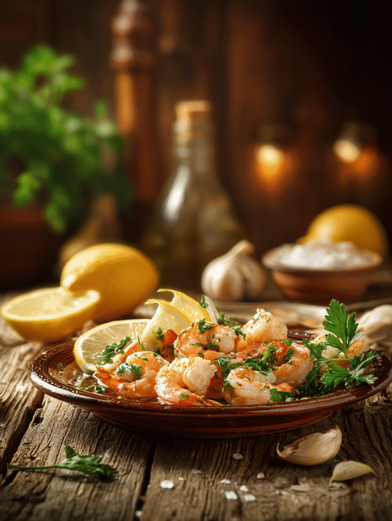 Simple shrimp scampi recipe with garlic, lemon, and butter