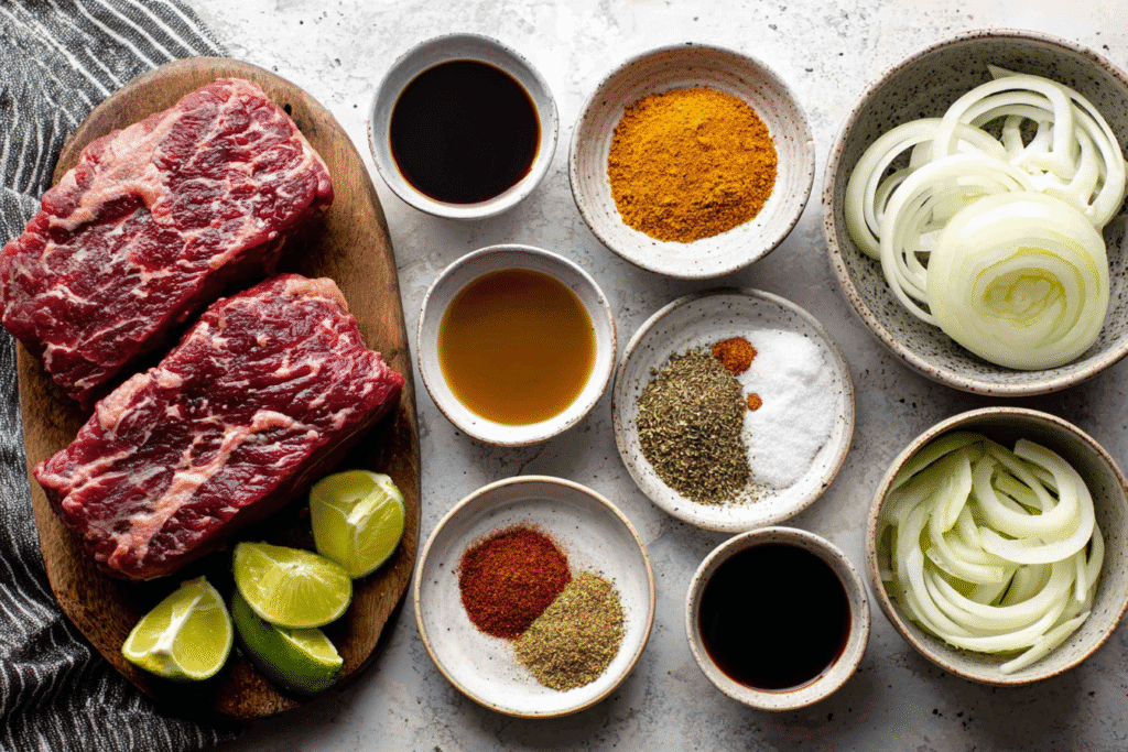 Slow cooker beef taco ingredients