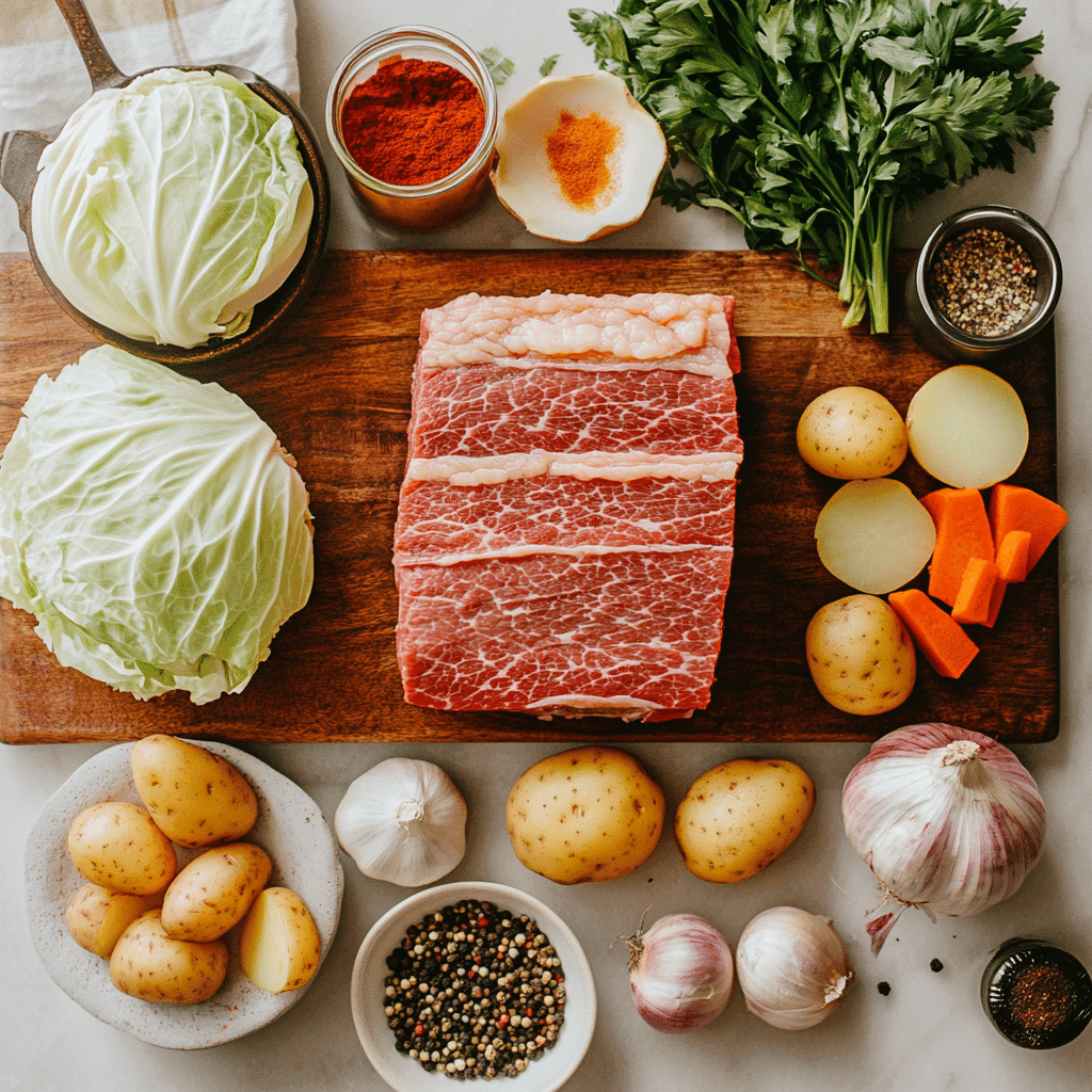 corned beef and cabbage ingredients for slow cooker