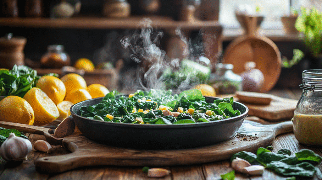 spinach meal recipes with fresh ingredients