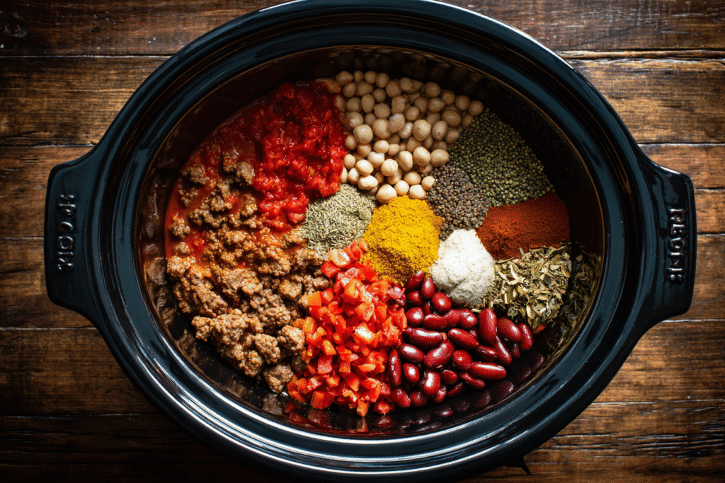 browning beef for football slow cooker recipe