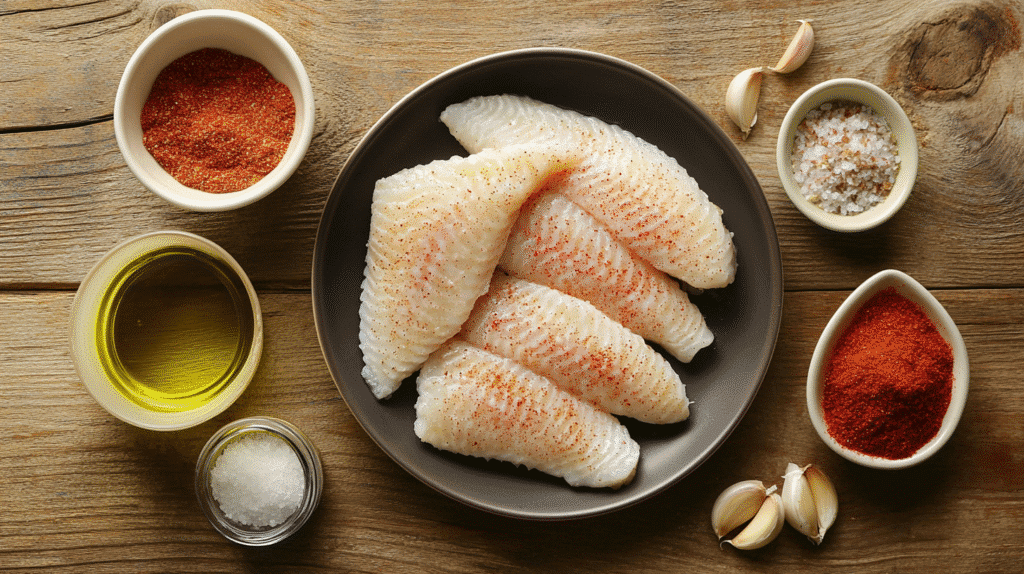 ingredients for fried tilapia in air fryer
