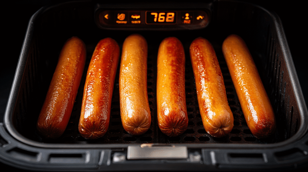 Hot dogs in air fryer at 375 degrees